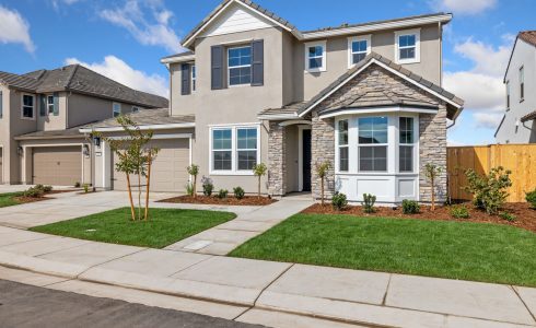 Front exterior of a FCB Homes two-story home